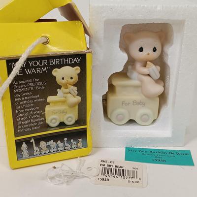 LOT 72: Precious Moments Noah's Ark Starter Set with All Aboard Birthday Figurines