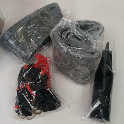 LOT 73: Pantoskope M-900 Diving Masks, Pool Tech Pool Ball Set, So Alpha Exercise Ball & 12" Bolus Feeding Set