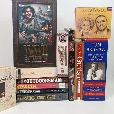 LOT 74: Collection of Books, DVDs & More
