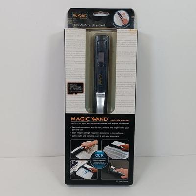 LOT 77: New/Old Stock Studio+ Smart Ring Lamp, Magic Wand Portable Scanner & Set of (2) Wire Mates