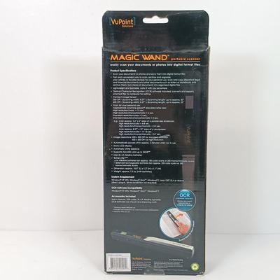 LOT 77: New/Old Stock Studio+ Smart Ring Lamp, Magic Wand Portable Scanner & Set of (2) Wire Mates