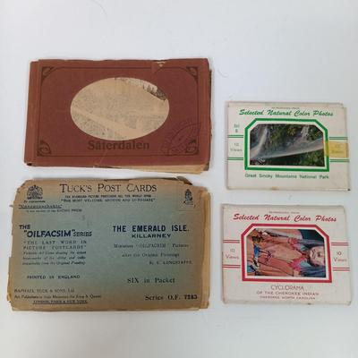 LOT 78: Set of (4) Little Leather Library Books with Vintage Ephemera
