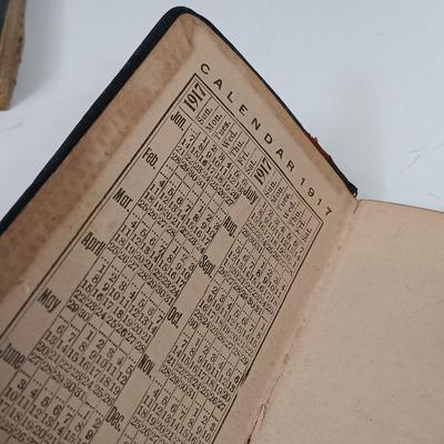 LOT 78: Set of (4) Little Leather Library Books with Vintage Ephemera