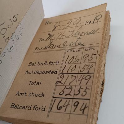 LOT 78: Set of (4) Little Leather Library Books with Vintage Ephemera