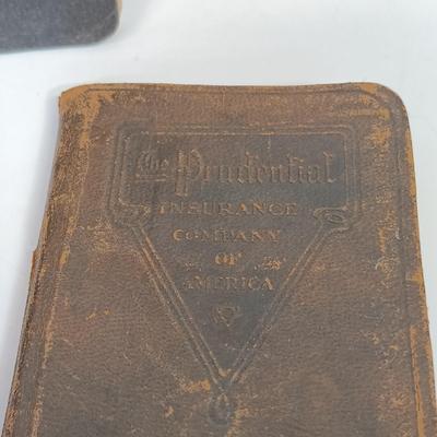 LOT 78: Set of (4) Little Leather Library Books with Vintage Ephemera