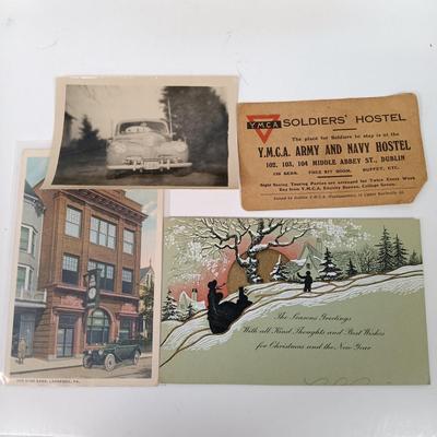 LOT 78: Set of (4) Little Leather Library Books with Vintage Ephemera