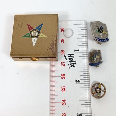 LOT 79: Vintage Order of the Eastern Star Masonic Collectibles