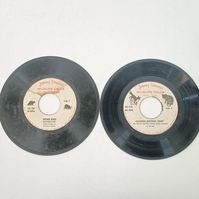 LOT 82: Vintage Johnny Stewart Game Calls Hunting 45s