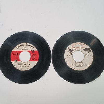 LOT 82: Vintage Johnny Stewart Game Calls Hunting 45s