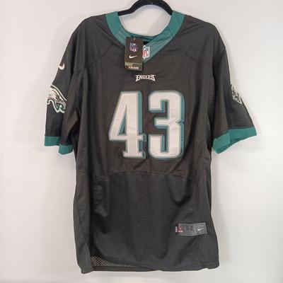 LOT 84: NWT Eagles Sproles 43 Jersey, McDonalds Phillies Jim Thome Bobble Head & Philly Phantoms Puzzles