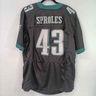 LOT 84: NWT Eagles Sproles 43 Jersey, McDonalds Phillies Jim Thome Bobble Head & Philly Phantoms Puzzles