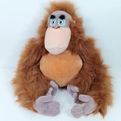 LOT 86: Disney Store 14" King Louie Plush with Medium Size Disney Plush Dolls