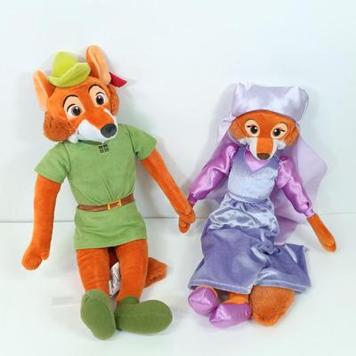 LOT 86: Disney Store 14" King Louie Plush with Medium Size Disney Plush Dolls