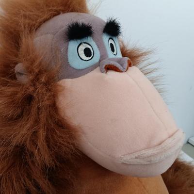 LOT 86: Disney Store 14" King Louie Plush with Medium Size Disney Plush Dolls