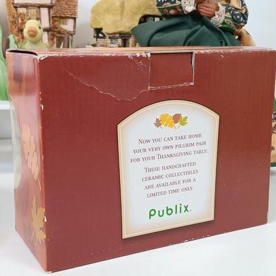 LOT 93: Country Collectibles - Signed Richard Teil Rabbit Sculpture, Williams Sonoma Plates & More