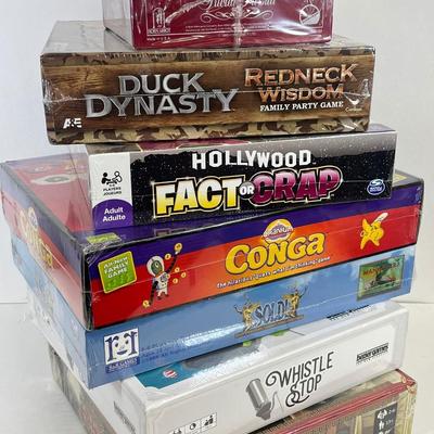 LOT 96: Collection of Board Games - Duck Dynasty Redneck Wisdom and More - NIP