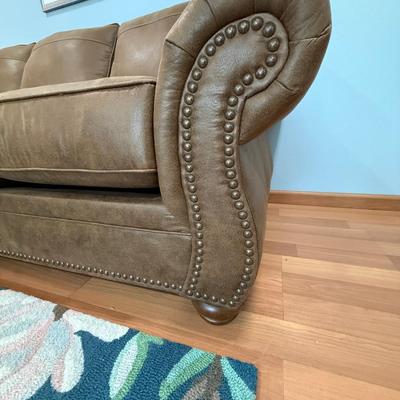 brown Suede Sofa Rug not included