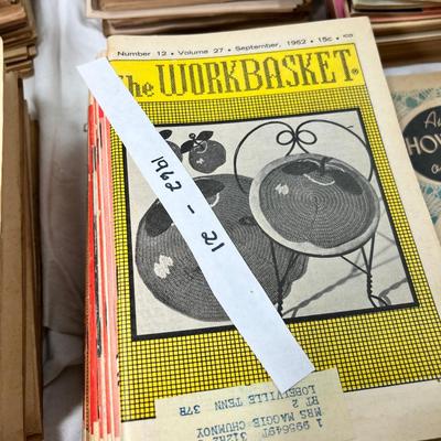 Sale Photo Thumbnail #335: Set of 100 Mid-Century Craft magazines. Hours of fun, amazing projects , graphics and information. Very heavy box If you need shipping I will ship media mail.