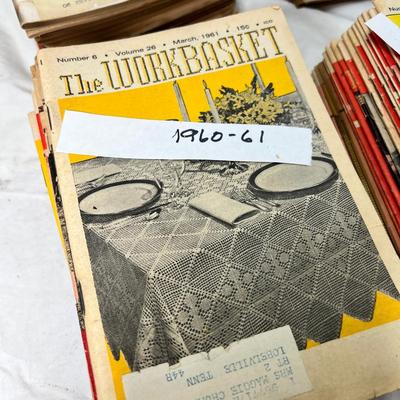 Sale Photo Thumbnail #334: Set of 100 Mid-Century Craft magazines. Hours of fun, amazing projects , graphics and information. Very heavy box If you need shipping I will ship media mail.