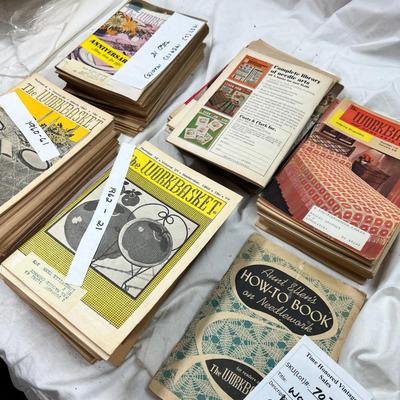 Sale Photo Thumbnail #347: Set of 100 Mid-Century Craft magazines. Hours of fun, amazing projects , graphics and information. Very heavy box If you need shipping I will ship media mail.