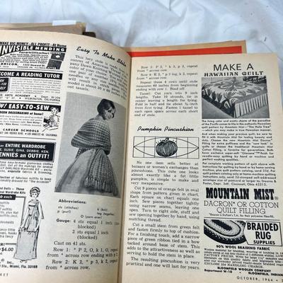 Sale Photo Thumbnail #345: Set of 100 Mid-Century Craft magazines. Hours of fun, amazing projects , graphics and information. Very heavy box If you need shipping I will ship media mail.