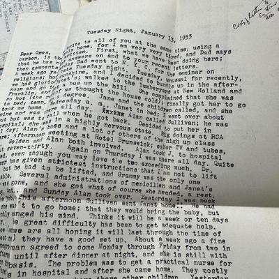 Sale Photo Thumbnail #11: Love story letters stamps, antique photographs, vintage hard back books, post cards.