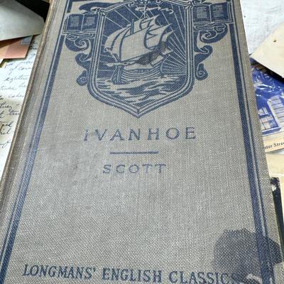 Sale Photo Thumbnail #17: Love story letters stamps, antique photographs, vintage hard back books, post cards.