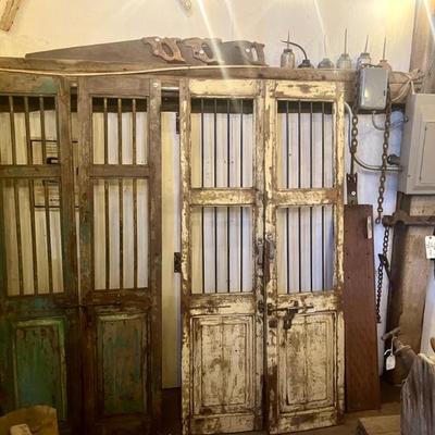 Sale Photo Thumbnail #25: Antique Wood and Iron Doors