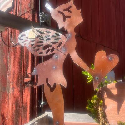 Sale Photo Thumbnail #29: Metal Yard Art Fairy