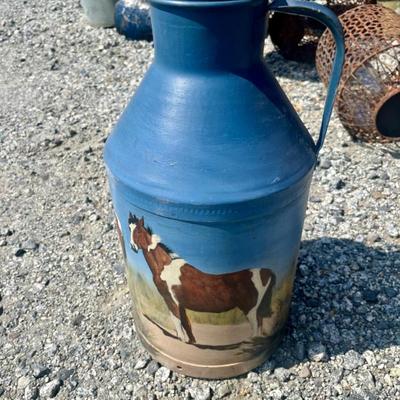 Sale Photo Thumbnail #14: Painted Vintage Milk Can