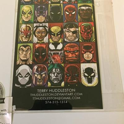 Terry Huddleston Signed and Framed Print - Harley Quinn Icon
