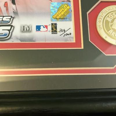 2004 Boston Red Sox World Series Champions Framed Limited Edition Photomint #316/1000