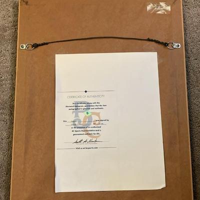 David Tyree Signed Super Bowl XLII Helmet Catch Framed Photo - Giants vs Patriots 17-14 - NFL