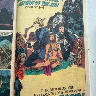 Vintage Star Wars Marvel Comic - 1984 Vol 1 No 80 - Good Condition!