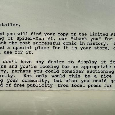 1990 Rare Platinum Cover Spider-Man Comic - Excellent Sealed Condition from Marvel