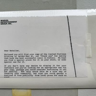 1990 Rare Platinum Cover Spider-Man Comic - Excellent Sealed Condition from Marvel