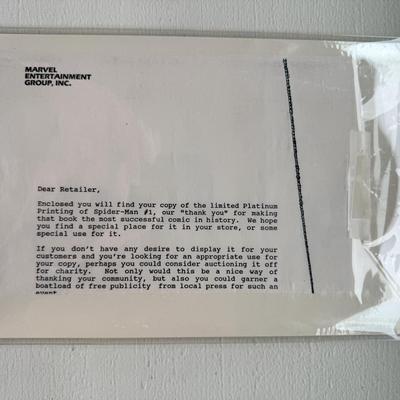 1990 Rare Platinum Cover Spider-Man Comic - Excellent Sealed Condition from Marvel