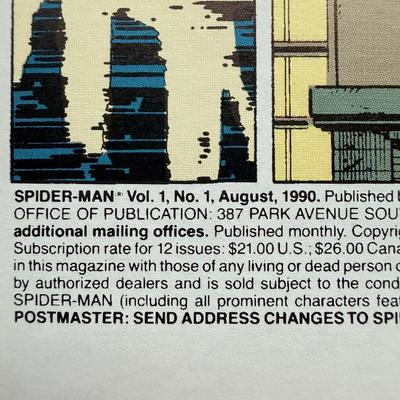 Rare 1990 Platinum Spider Man Comic - Like New Condition