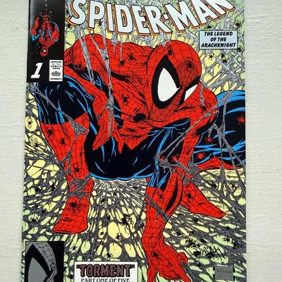 Rare 1990 Platinum Spider Man Comic - Like New Condition