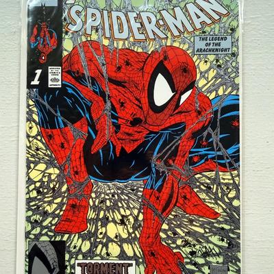 Rare 1990 Platinum Spider Man Comic - Like New Condition