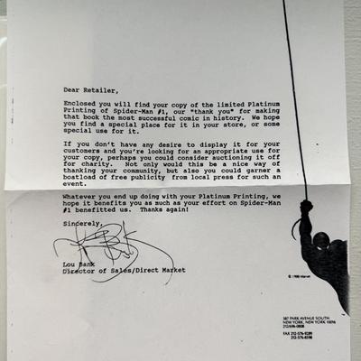 Rare 1990 Platinum Spider Man Comic - Like New Condition