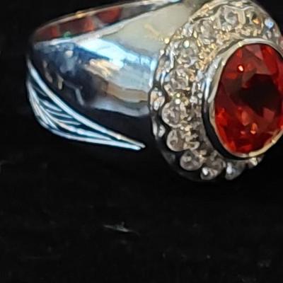 Treated Ruby ring