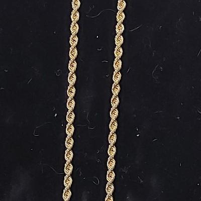 14kt Gold Filled Rope Necklace