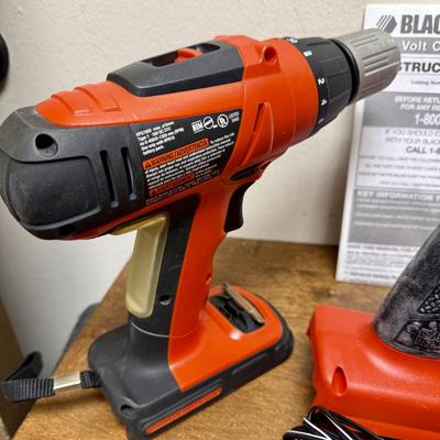 Sale Photo Thumbnail #456: Includes 4 saw blades, sander accessory kit, battery charger, 2 batteries, all 3 original user guides and a black zippered tool bag. Tested, all items work as expected.  Used, but in very good condition.