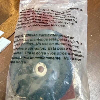 Sale Photo Thumbnail #458: Includes 4 saw blades, sander accessory kit, battery charger, 2 batteries, all 3 original user guides and a black zippered tool bag. Tested, all items work as expected.  Used, but in very good condition.