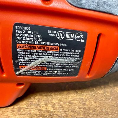 Sale Photo Thumbnail #469: Includes 4 saw blades, sander accessory kit, battery charger, 2 batteries, all 3 original user guides and a black zippered tool bag. Tested, all items work as expected.  Used, but in very good condition.