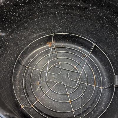 Enamel Canning Pot With Lid