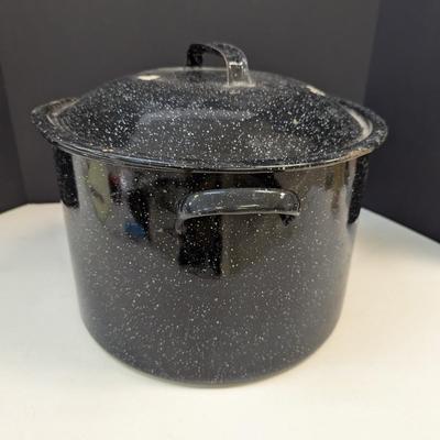 Enamel Canning Pot With Lid