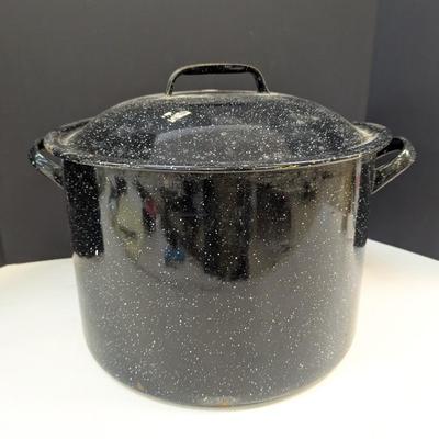Enamel Canning Pot With Lid