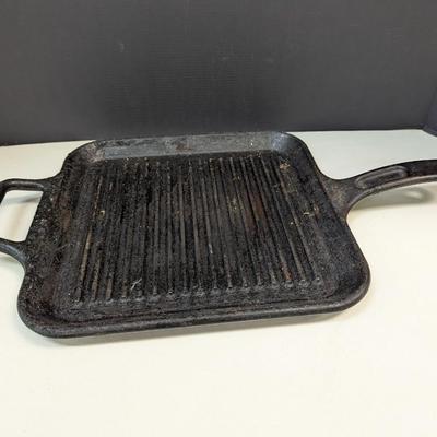 Lodge 12" Cast Iron Square Griddle Pan Skillet